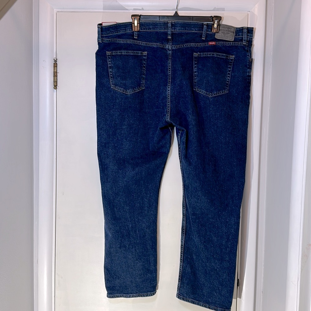 Wrangler Performance Series Regular Fit Cotton Stretch Denim Jeans 48x30 NWT - Picture 10 of 13